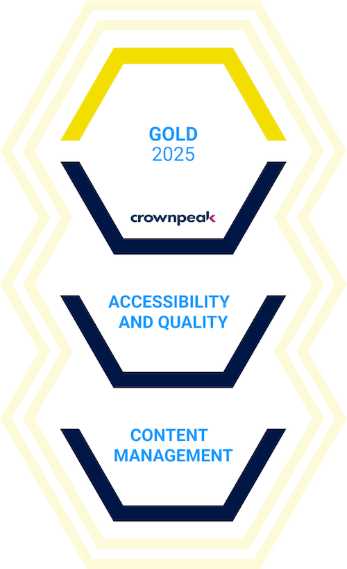 Crownpeak Gold Partner 2025 - Accessibility And Quality | Content Management